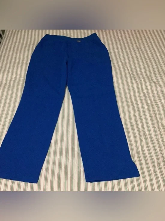Figs Scrub Kade Cargo Pants Royal Blue Medium - Picture 2 of 5